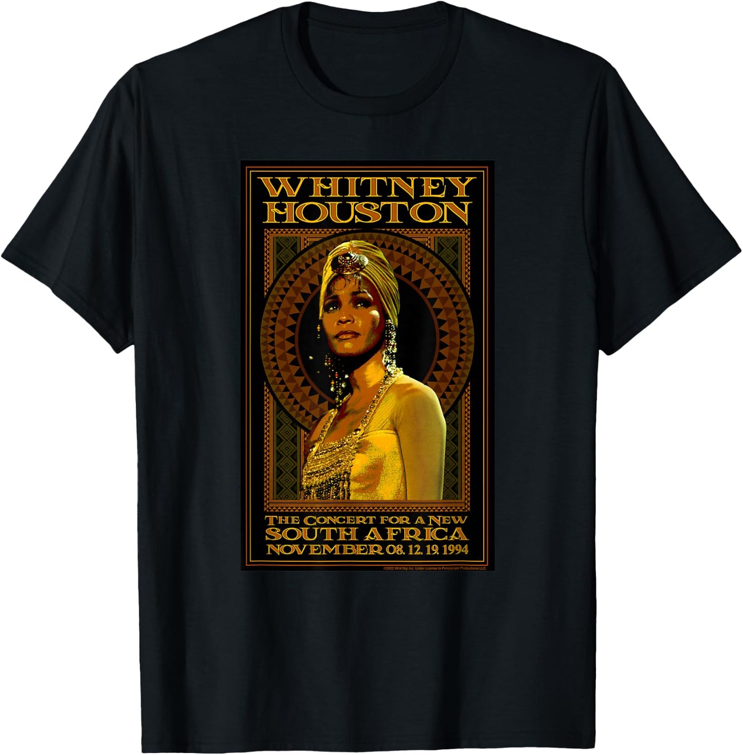 Whitney Houston The Concert for a New South Africa T-Shirt - T-Shirt | Black