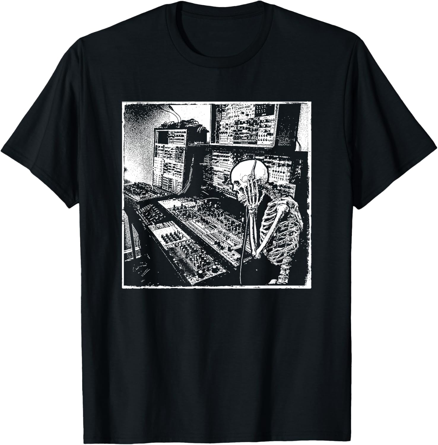 Electronic Music Synthesizer Techno Music DJ Producer T-Shirt - T-Shirt | Black