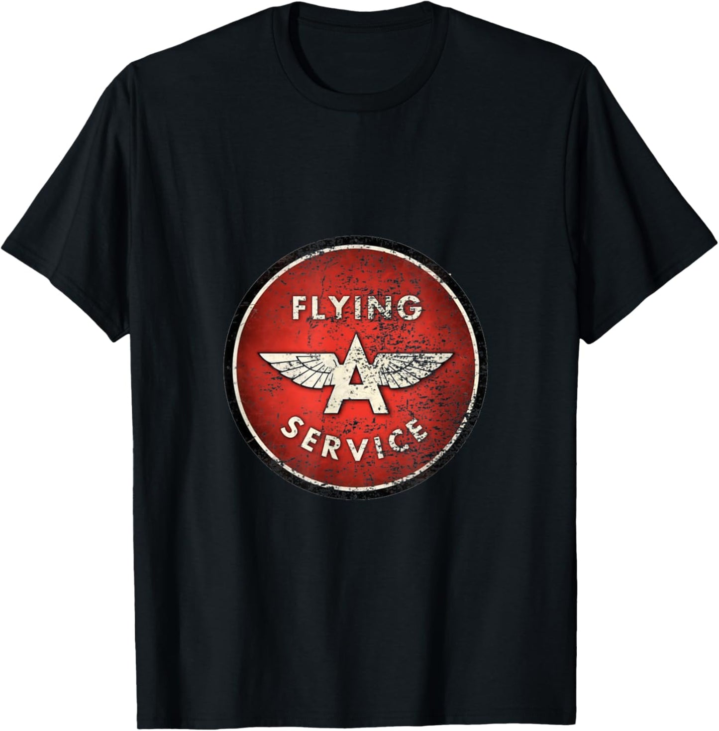 Vintage Flying A Gas Station T-Shirt - T-Shirt | Black