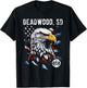 Deadwood SD Patriotic Eagle USA Flag Vintage Style Design Kids Men T-Shirt - T-Shirt | Black