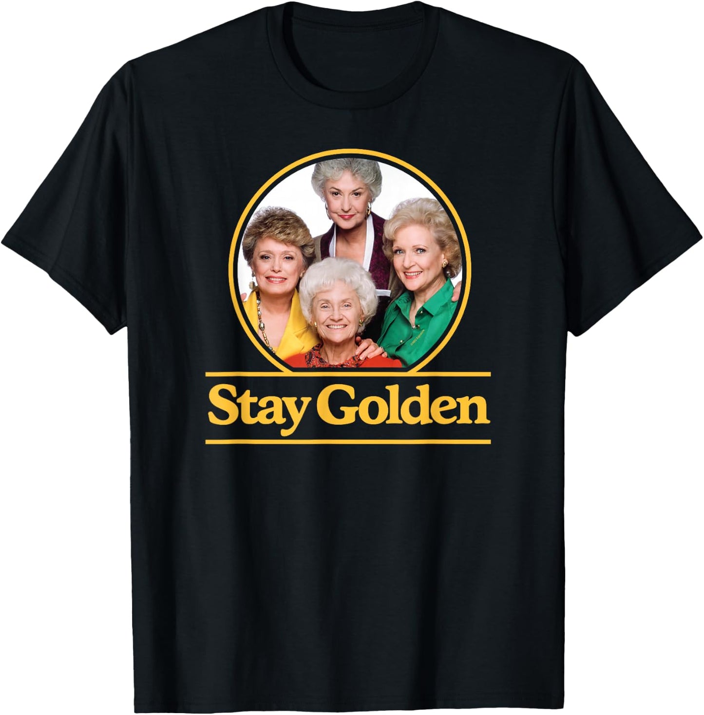 The Golden Girls - Stay Golden T-Shirt - T-Shirt | Black