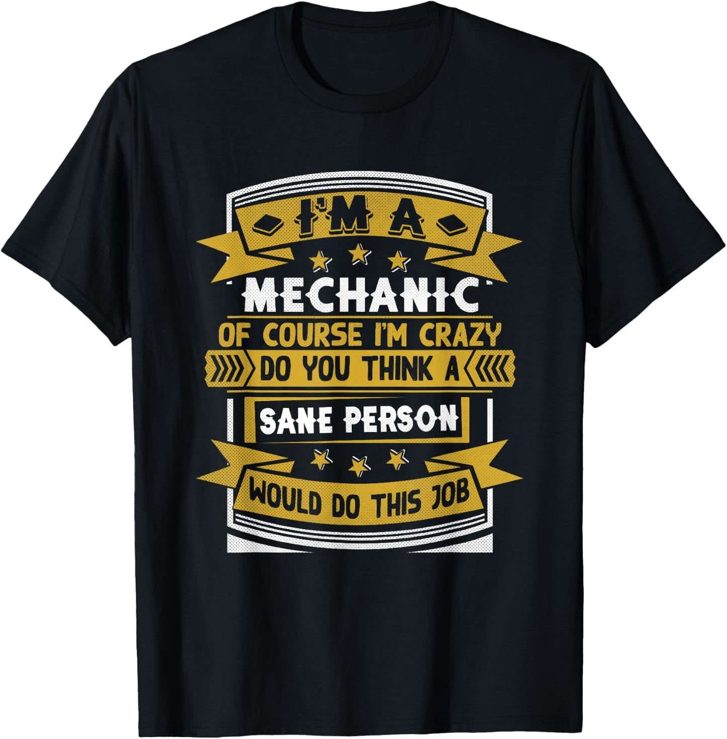 Funny Mechanic T-Shirt - T-Shirt | Black