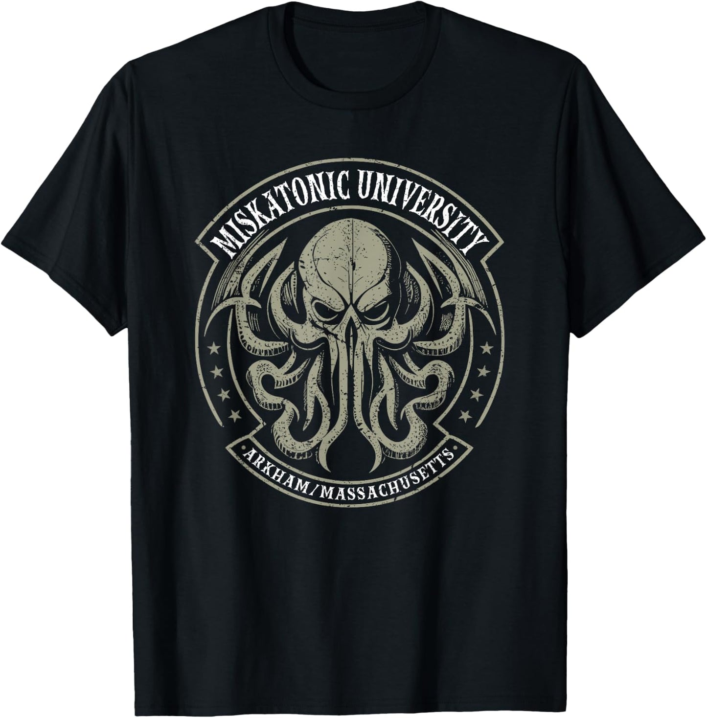 Miskatonic University, Vintage Cthulhu T-Shirt - T-Shirt | Black