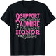 Breast Cancer Awareness Support Fighter Pink Ribbon Women T-Shirt - T-Shirt | Black