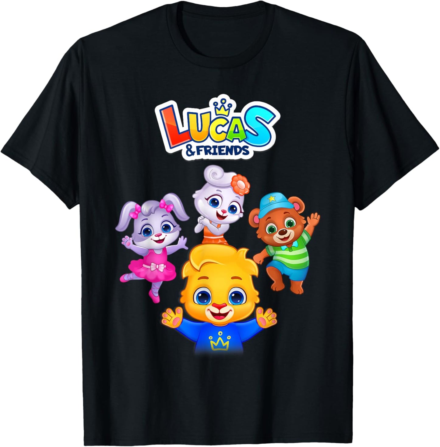 Lucas & Friends Graphic Official | RV AppStudios Small T-Shirt - T-Shirt | Black