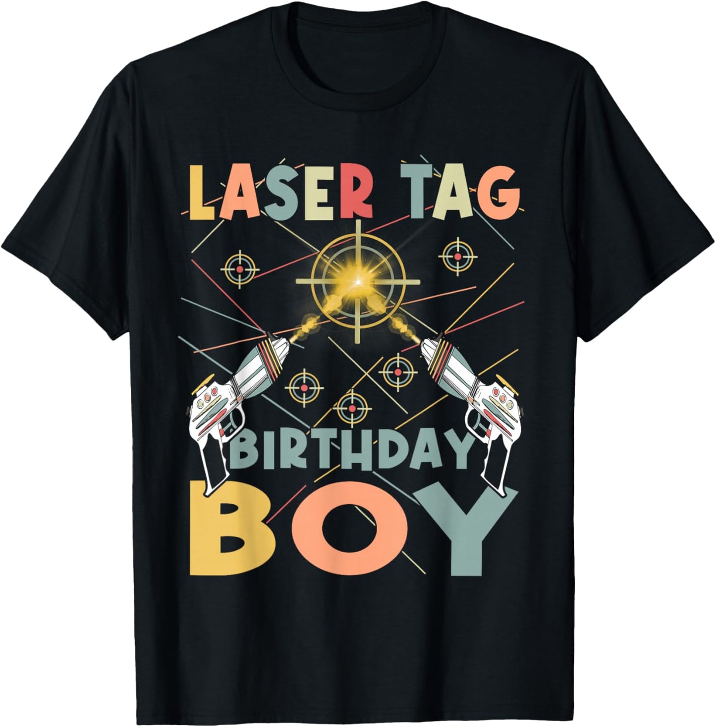 Cool laser tag birthday boy - Laser tag birthday party T-Shirt - T-Shirt | Black