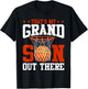 That's My Grandson Out There Basketball Grandma Grandpa T-Shirt - T-Shirt | Black