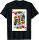 King Of Hearts Playing Card Valentine Costume T-Shirt - T-Shirt | Black