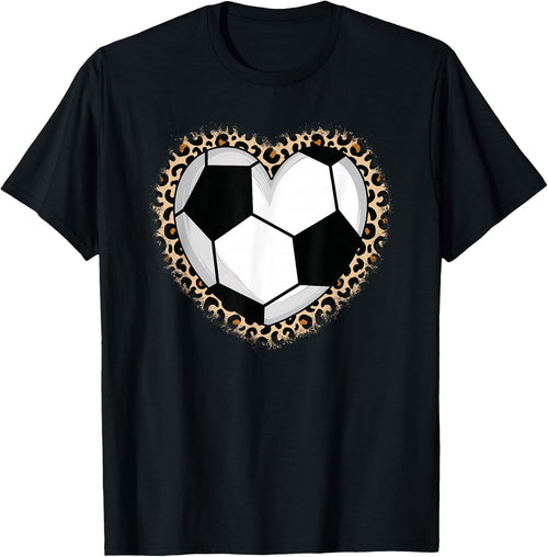 Soccer Heart Leopard Soccer Women Girls