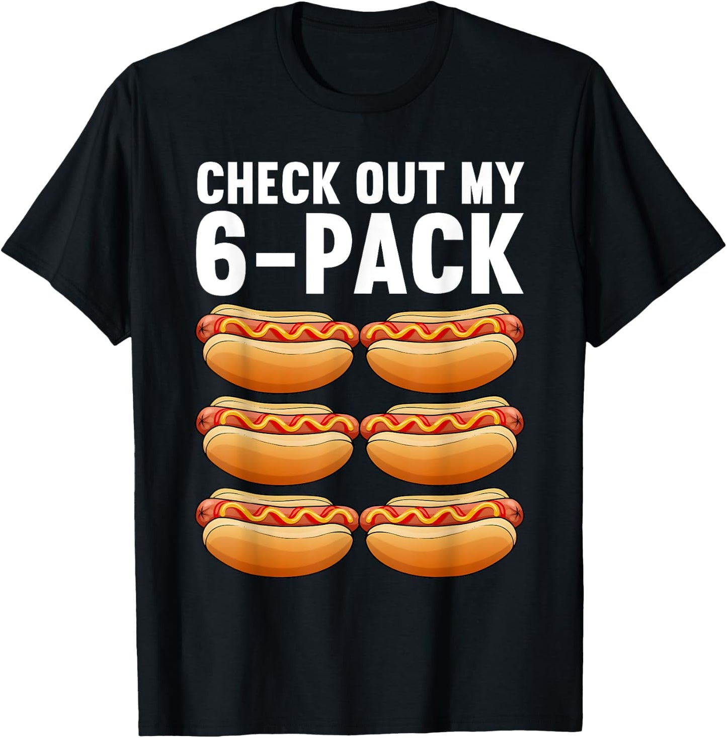 Funny Hot Dog Design Women Sausage Food Hotdog Lover T-Shirt - T-Shirt | Black