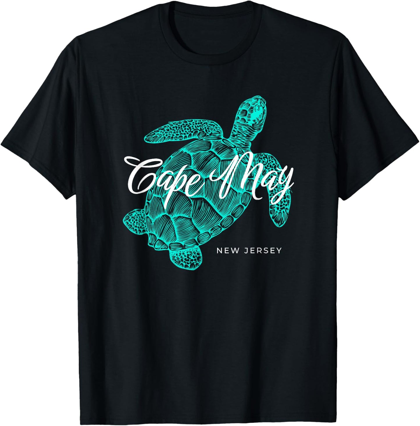 Cape May New Jersey T-Shirt - T-Shirt | Black