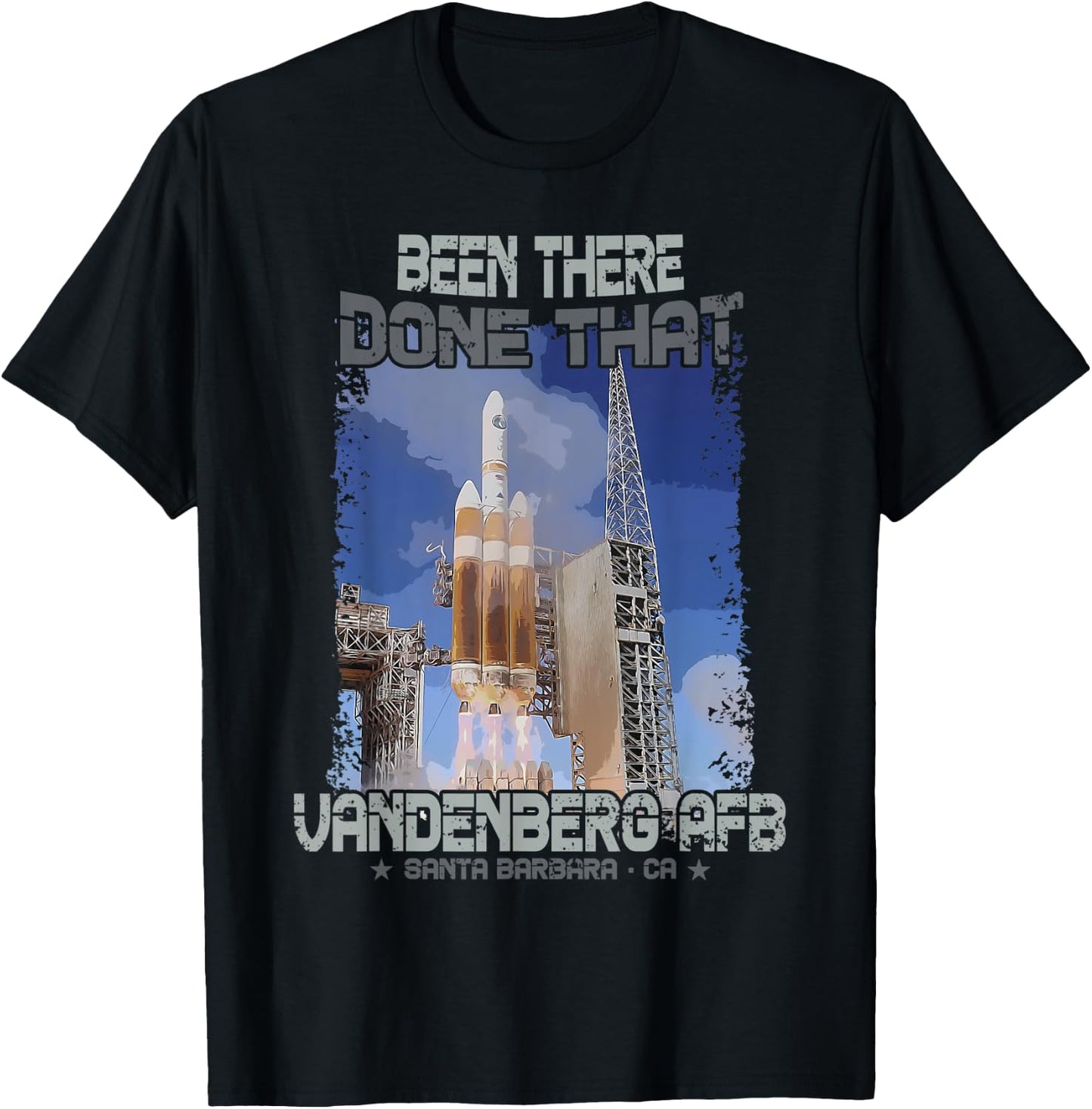 Vandenberg AFB Air Force Base Spaceflight Launch T-Shirt - T-Shirt | Black