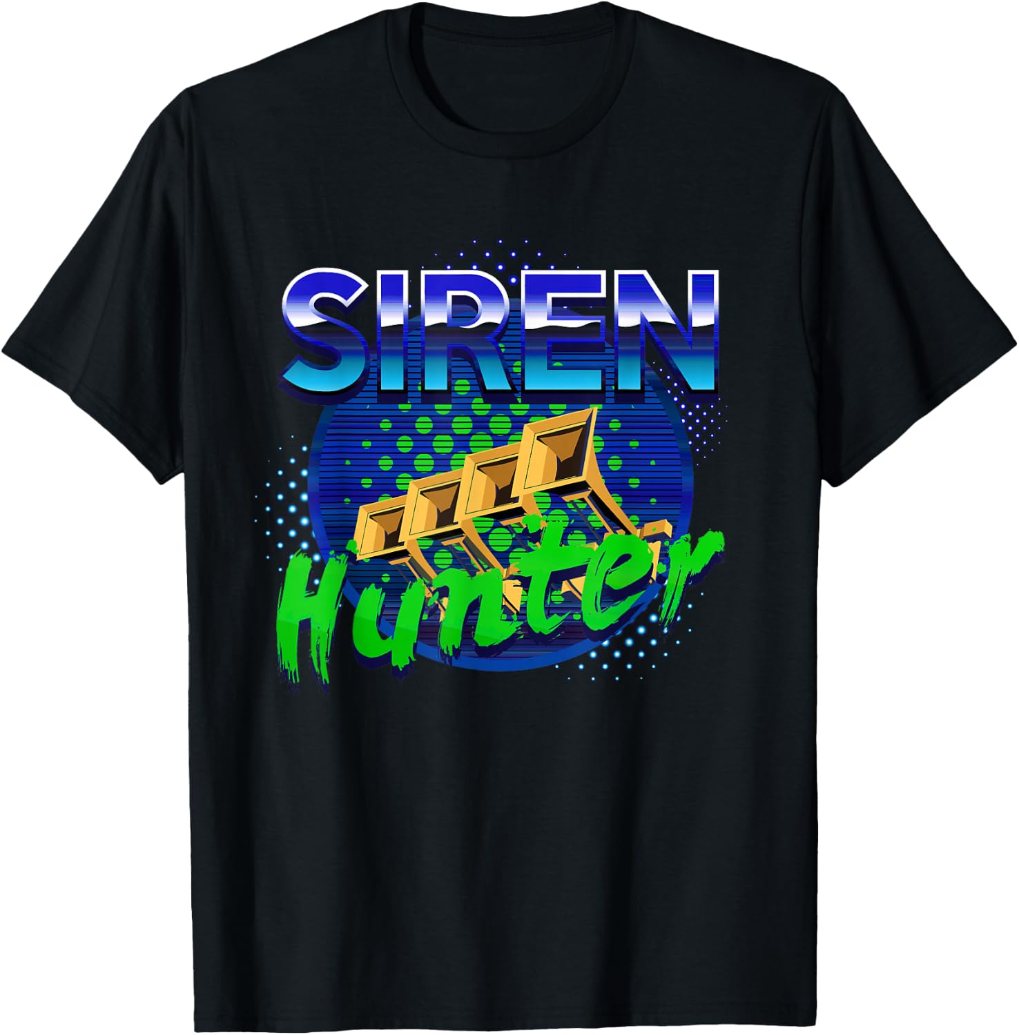 Siren Hunter Tornado Hunter Emergency Weather Storm Hunting T-Shirt - T-Shirt | Black