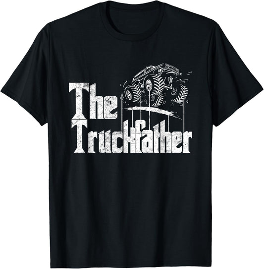 Monster Truck Jam Truckfather - Funny Dad Father UTE Pickup T-Shirt - T-Shirt | Black