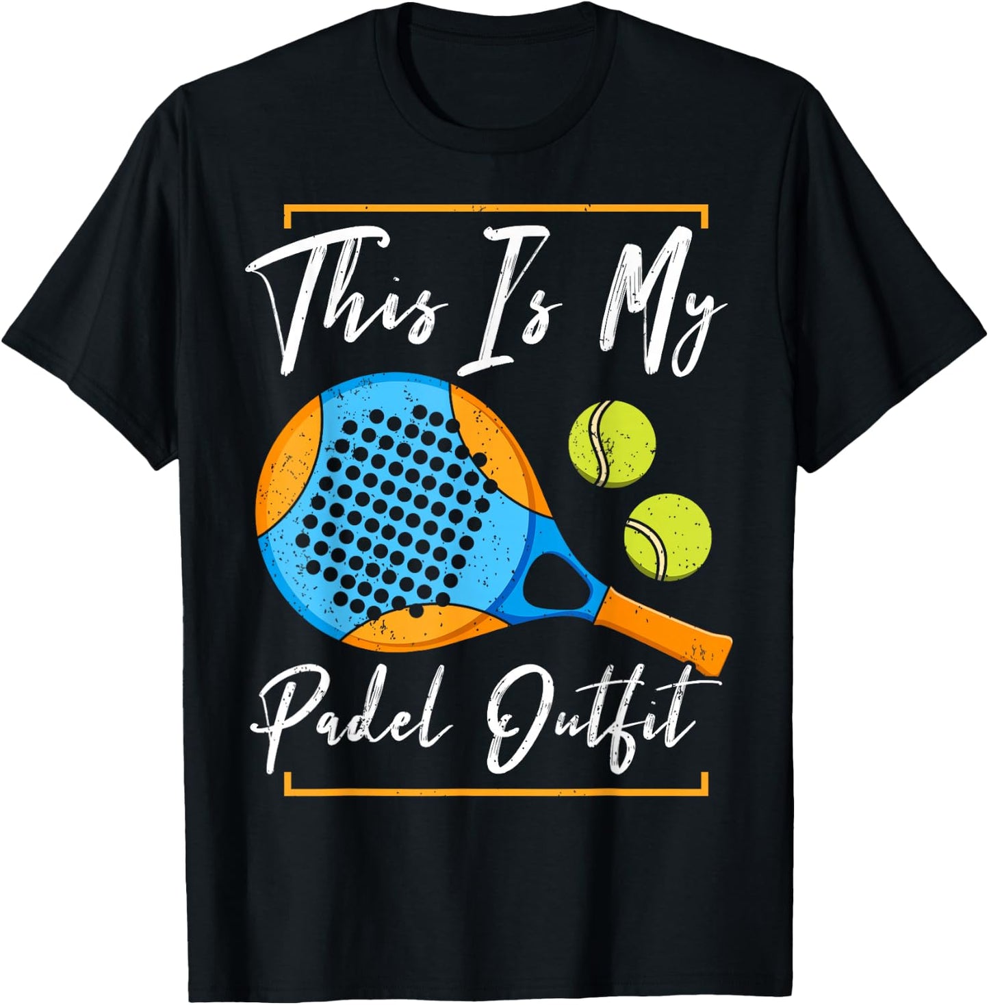This Is My Padel Outfit | Padel Tennis Funny Padel T-Shirt - T-Shirt | Black