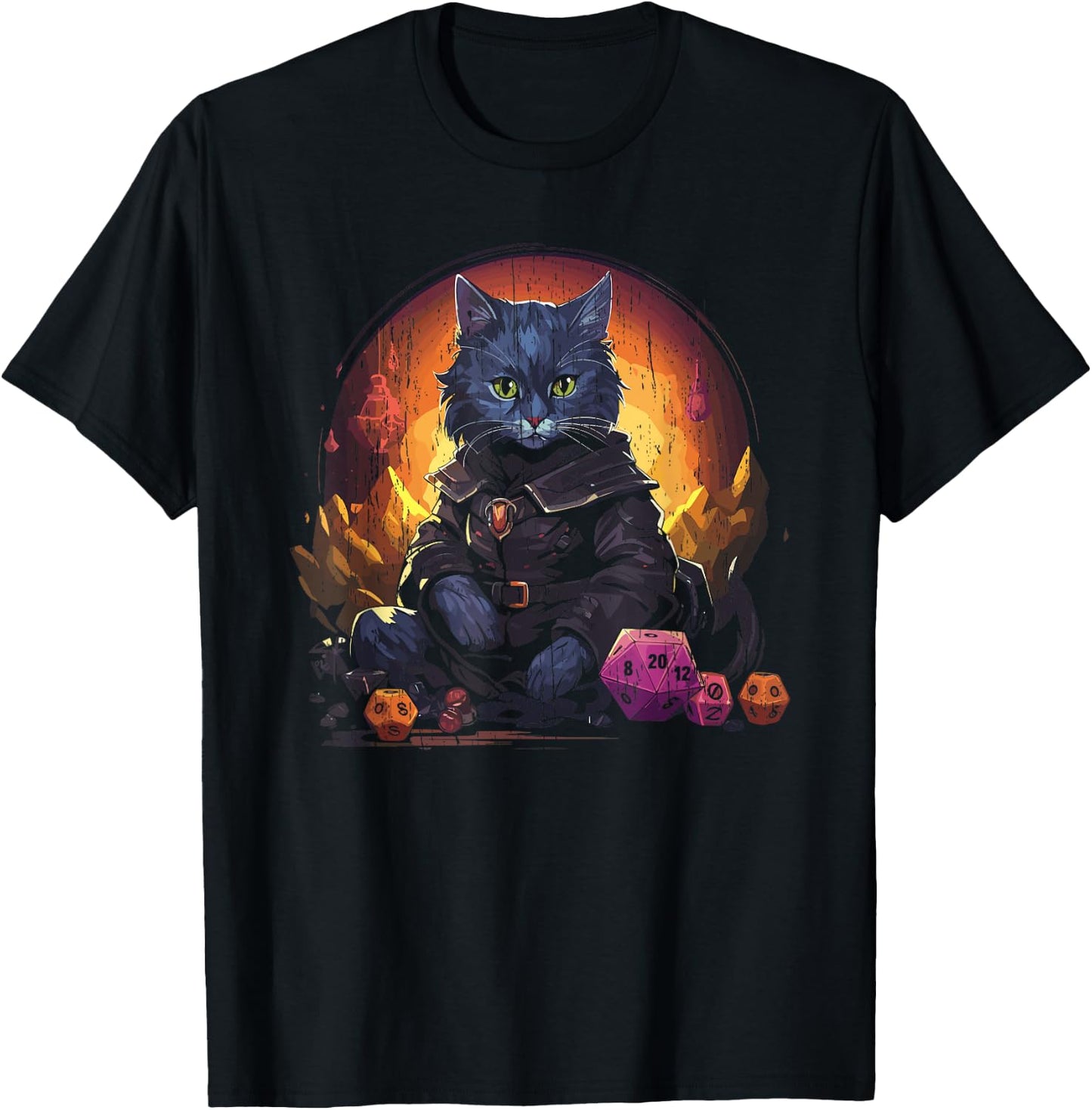 RPG Gaming Role Playing D20 Tabletop Games Funny RPG Gamer T-Shirt - T-Shirt | Black