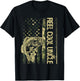 Reel Cool Uncle Camouflage American Flag Father's Day T-Shirt - T-Shirt | Black