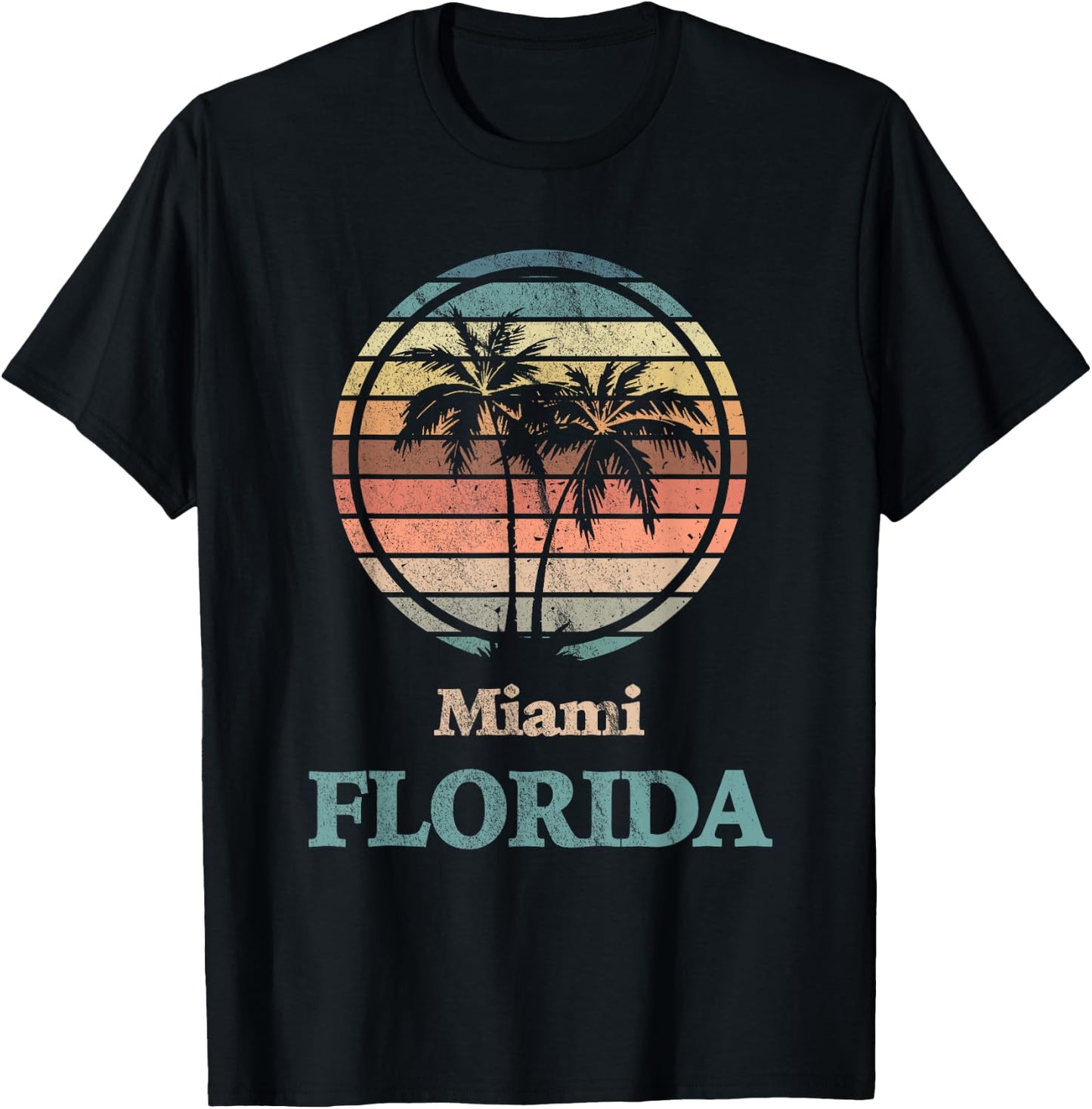 Miami Florida T-Shirt - T-Shirt | Black