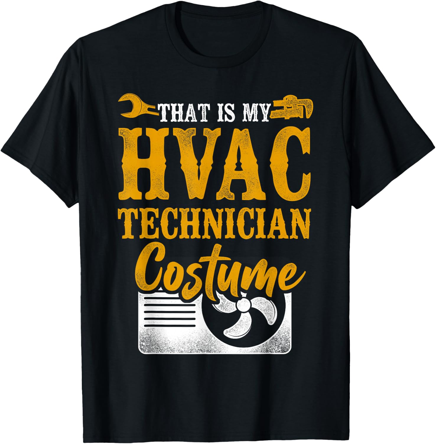 HVAC Technician Tech Halloween Vintage That Is My Hvac T-Shirt - T-Shirt | Black