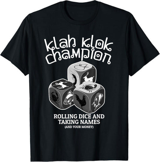 Cambodian Khmer New Year Klah Klok Champ T-Shirt - T-Shirt | Black