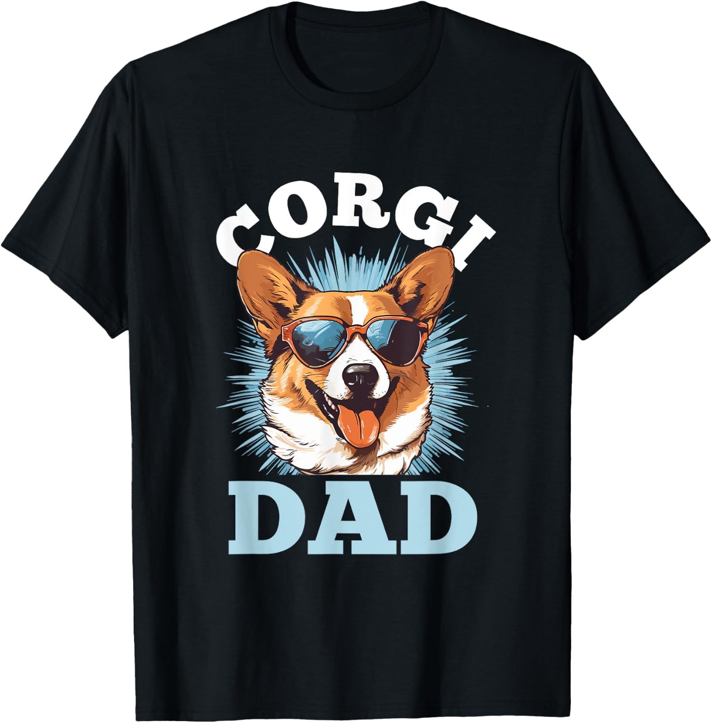 Pembroke Welsh Corgi - Corgi Dad T-Shirt - T-Shirt | Black
