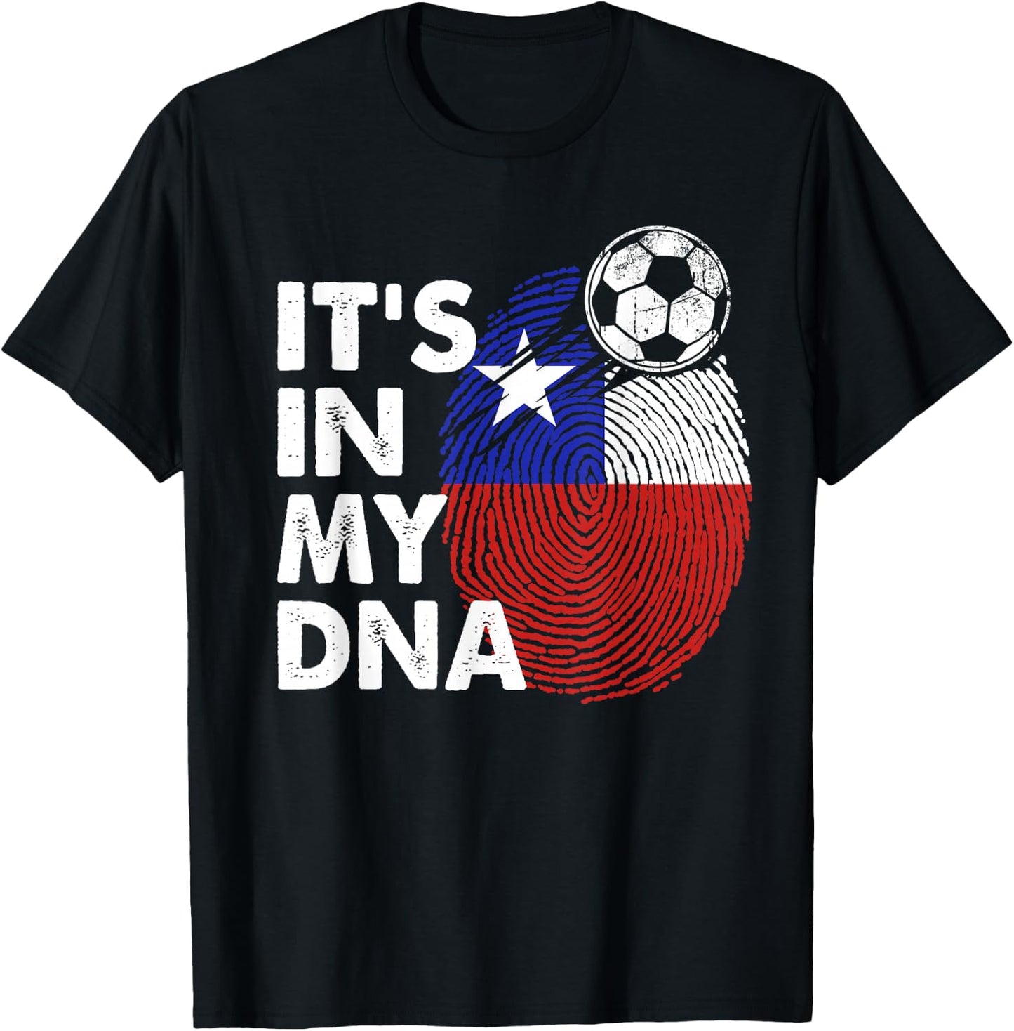 Chile In My DNA Chilean Flag Team Chile T-Shirt - T-Shirt | Black