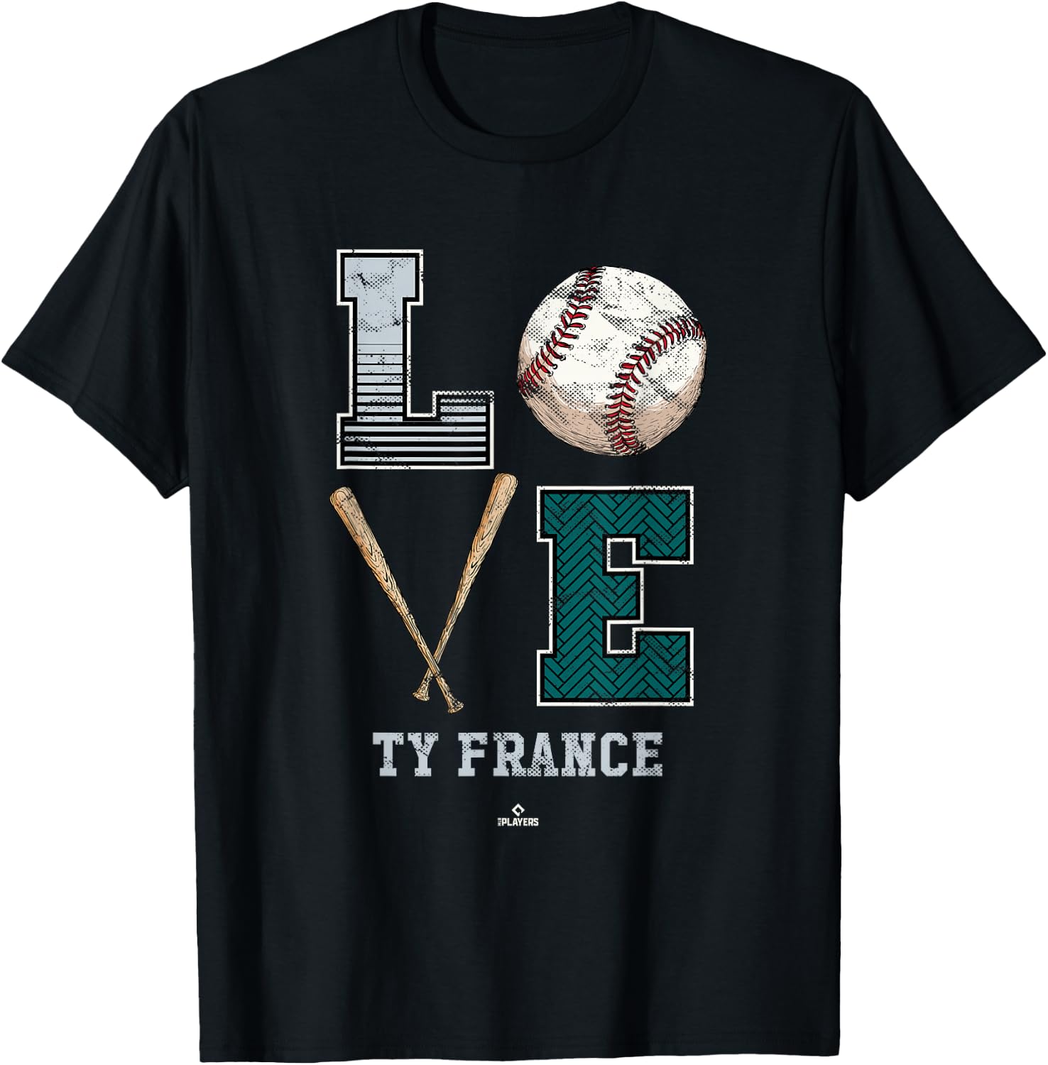 Love Ty France Ty France Seattle MLBPA T-Shirt - T-Shirt | Black