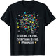 It's Fine I'm Fine Christmas Light Principal Teacher Xmas Men Women T-Shirt - T-Shirt | Black