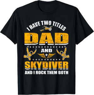 Skydiving Father Skydive Skydiving Dad Skydiving T-Shirt - T-Shirt | Black