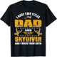Skydiving Father Skydive Skydiving Dad Skydiving T-Shirt - T-Shirt | Black