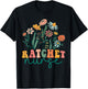 Groovy Wildflower Ratchet Nurse T-Shirt - T-Shirt | Black