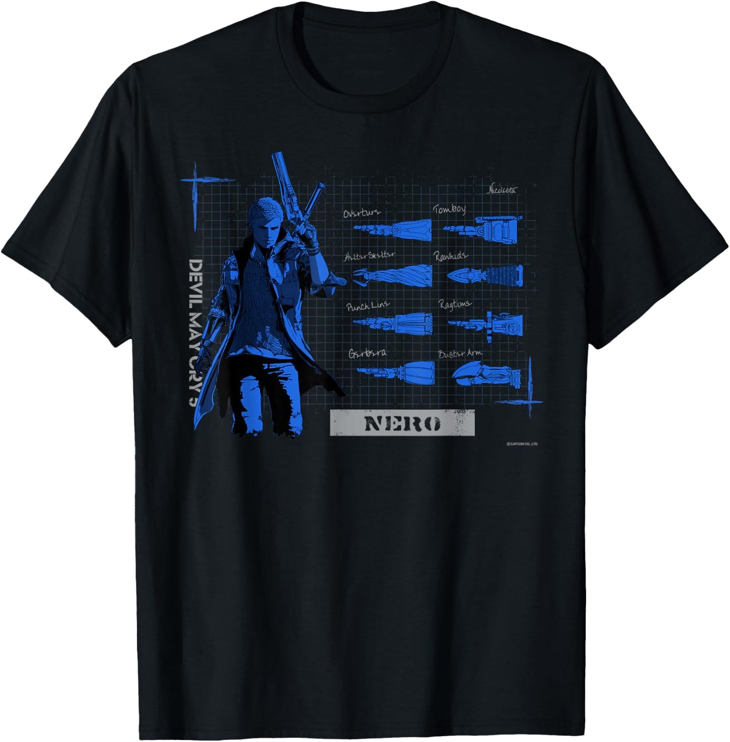 Devil May Cry 5 Nero T-Shirt - T-Shirt | Black