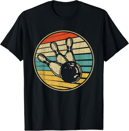 This Is How I Roll Vintage Retro Bowling 60s 70s Bowler T-Shirt - T-Shirt | Black