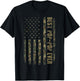 Best Pop Pop Ever Camouflage American Flag Father's Day T-Shirt - T-Shirt | Black