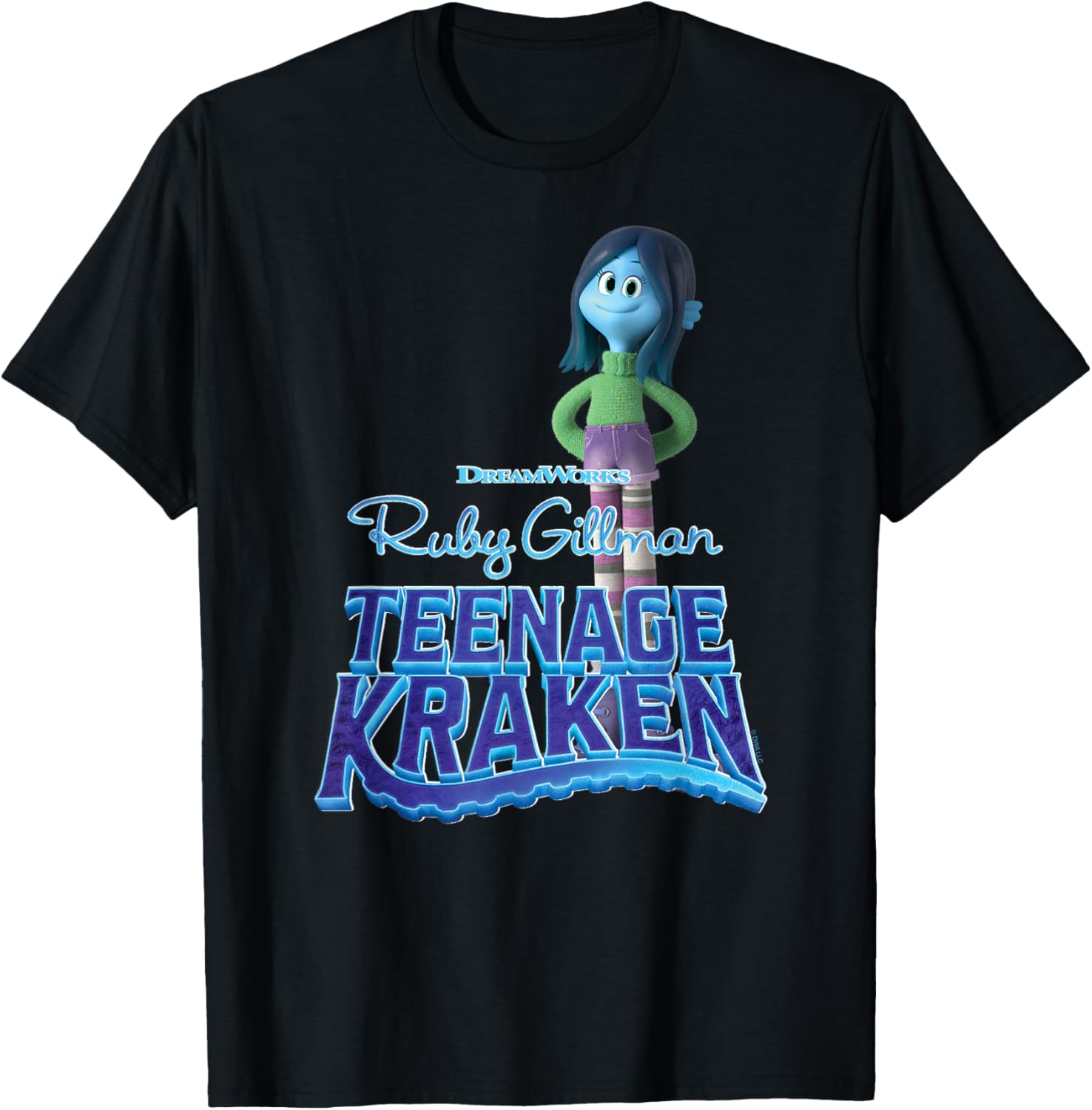 DreamWorks Ruby Gillman, Teenage Kraken T-Shirt - T-Shirt | Black
