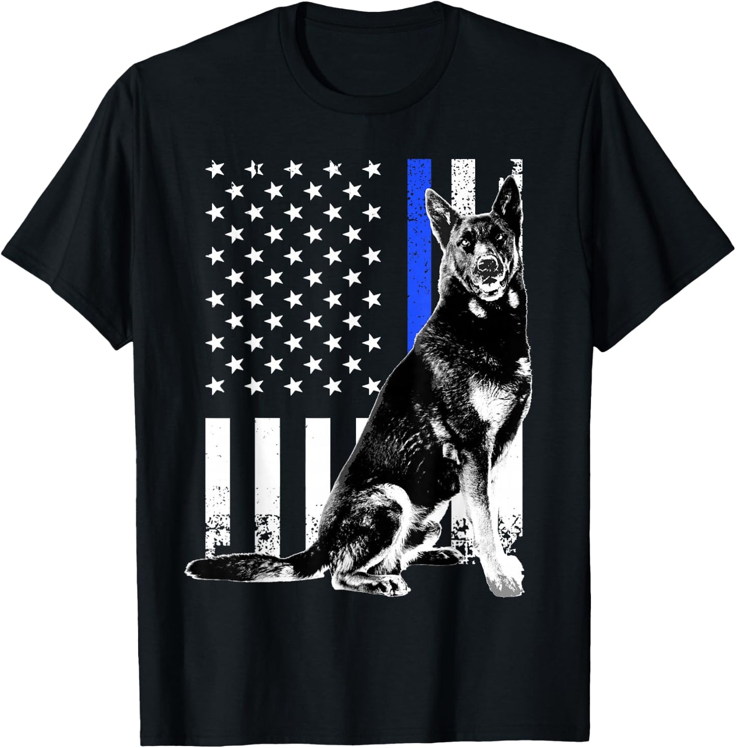 Cute German Shepherd Women K9 Belgian Malinois Lover T-Shirt - T-Shirt | Black