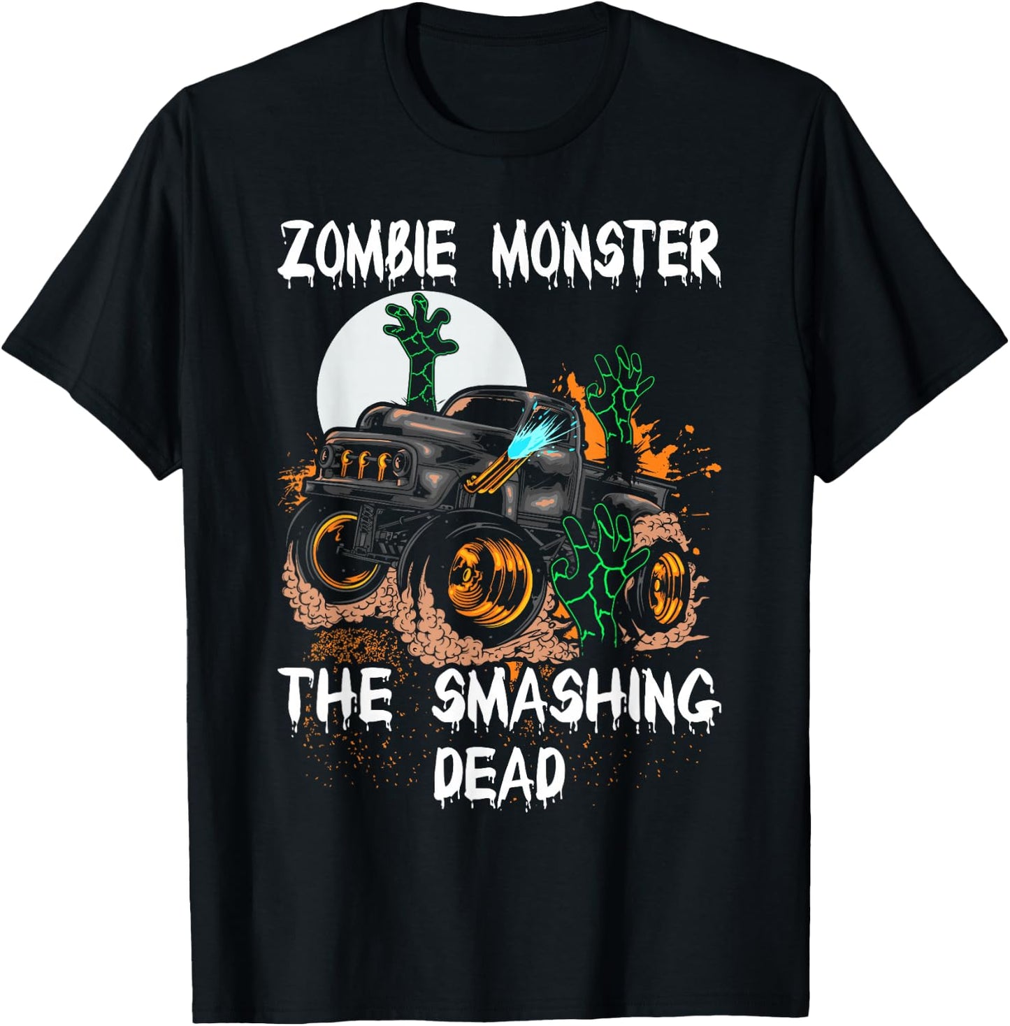 Zombie Monster Truck The Smashing Dead T-Shirt - T-Shirt | Black