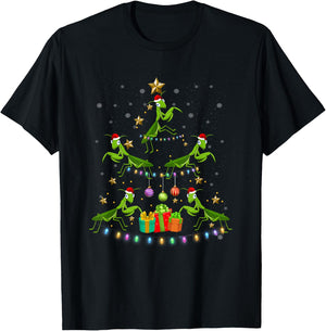 Praying Mantis Christmas Ornament Tree Funny Xmas Insects T-Shirt - T-Shirt | Black