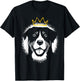 Greater Swiss Mountain Dog with Crown T-Shirt - T-Shirt | Black
