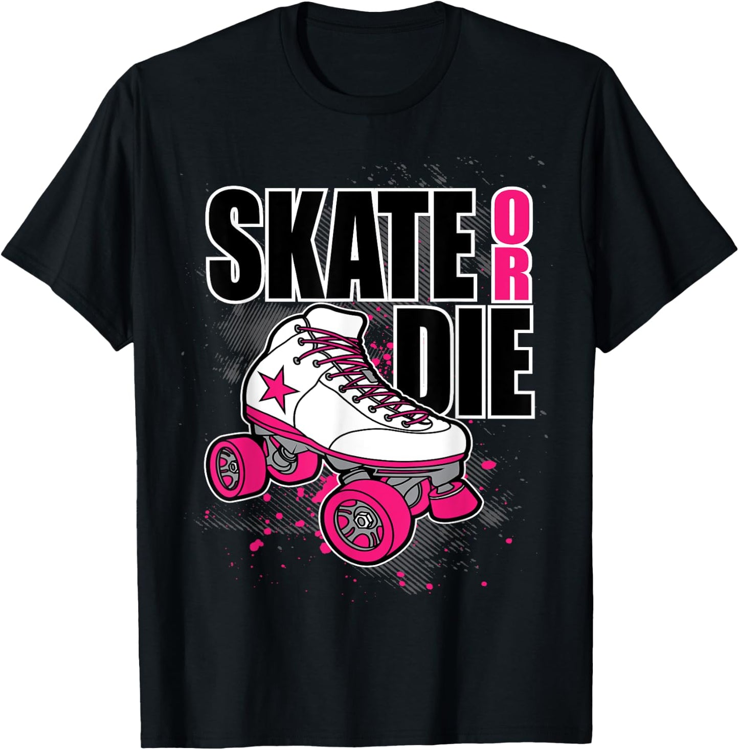 Roller Derby Skate Or Die Roller Derby T-Shirt - T-Shirt | Black