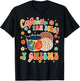 Cafecito Pan Dulce Y Chisme Mexican Latina Concha Groovy T-Shirt - T-Shirt | Black