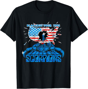 Official Scorpions Blackout USA Tour 1982 Small T-Shirt - T-Shirt | Black
