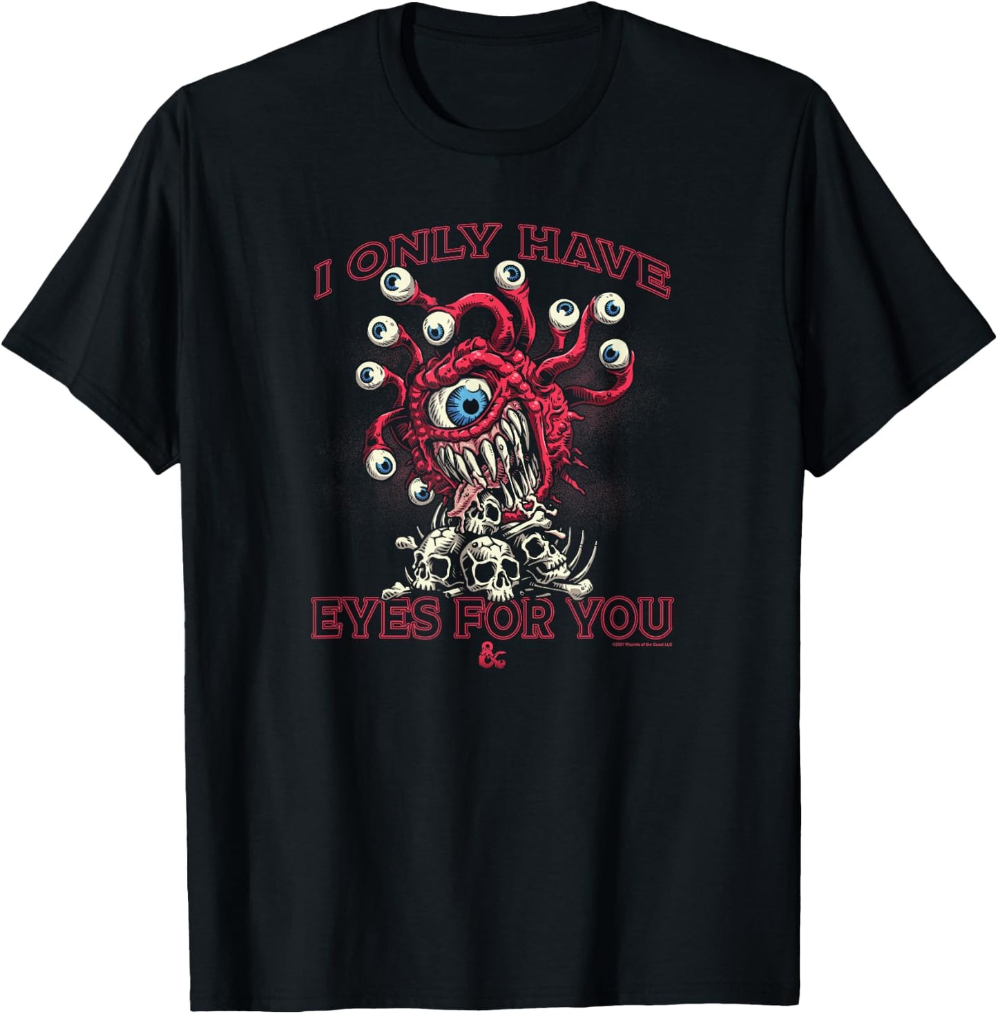 Dungeons & Dragons Valentine's Day I Only Have Eyes For You T-Shirt - T-Shirt | Black