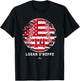 Vintage Baseball Flag Logan O Hoppe Los Angeles MLBPA T-Shirt - T-Shirt | Black