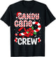 Candy Cane Crew - Funny Christmas Holiday Men Women T-Shirt - T-Shirt | Black