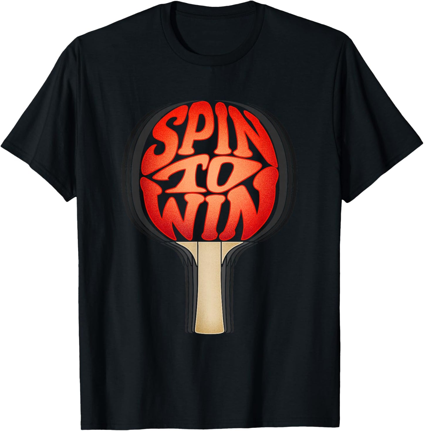 Spin To Win I Ping Pong T-Shirt - T-Shirt | Black