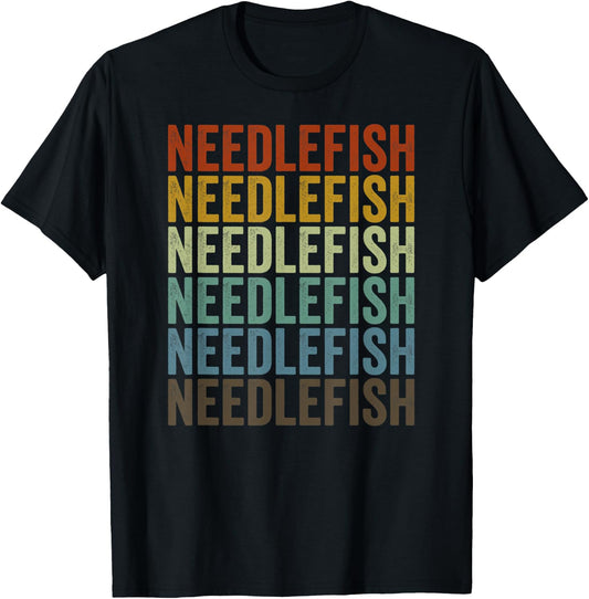 Needlefish Retro T-Shirt - T-Shirt | Black