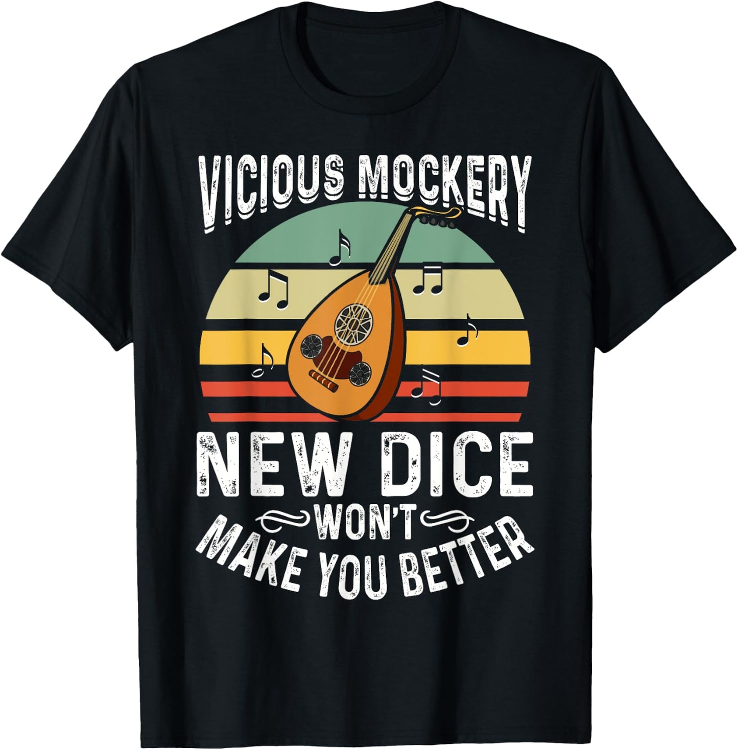 Vicious Mockery Bard Shirt Funny Music Gift T-Shirt - T-Shirt | Black