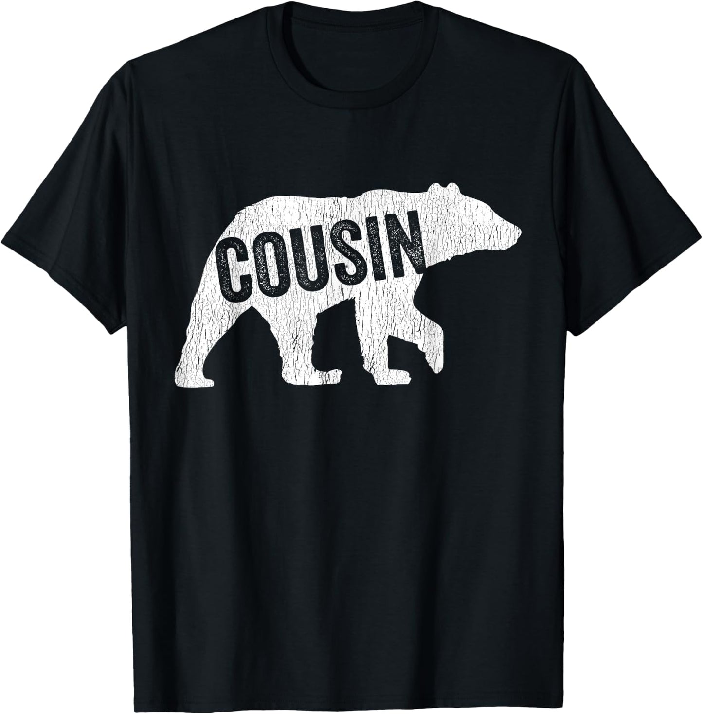 Cousin Bear Matching Family Camping Bear Funny Cousin T-Shirt - T-Shirt | Black