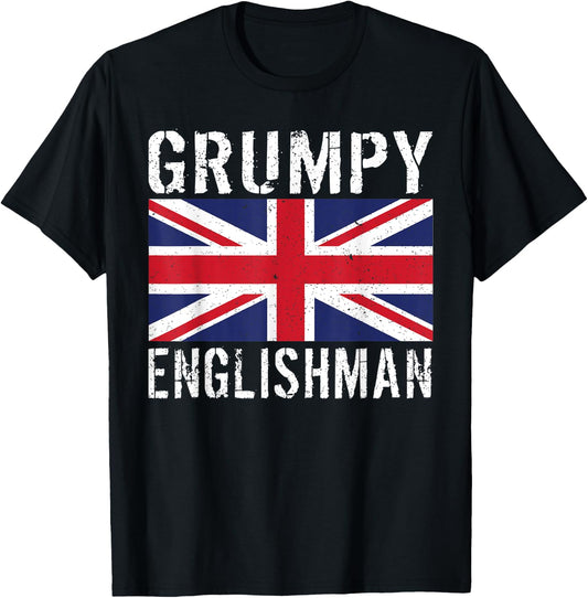 England Grumpy Englishman T-Shirt - T-Shirt | Black
